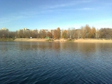 Вид с озера на 10-ый мкирорайон