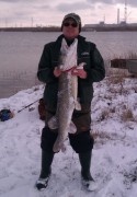 Щука весом более 8 кг поймана спиннингом в джиг на реке Сейм по закрытию сезона 08 декабря 2013 года