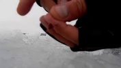 Зимняя ловля окуня со льда на мормышку 10.02.2016